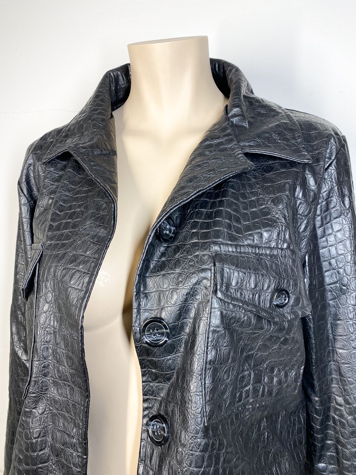 LIZZY - Black Snake Jacket — L