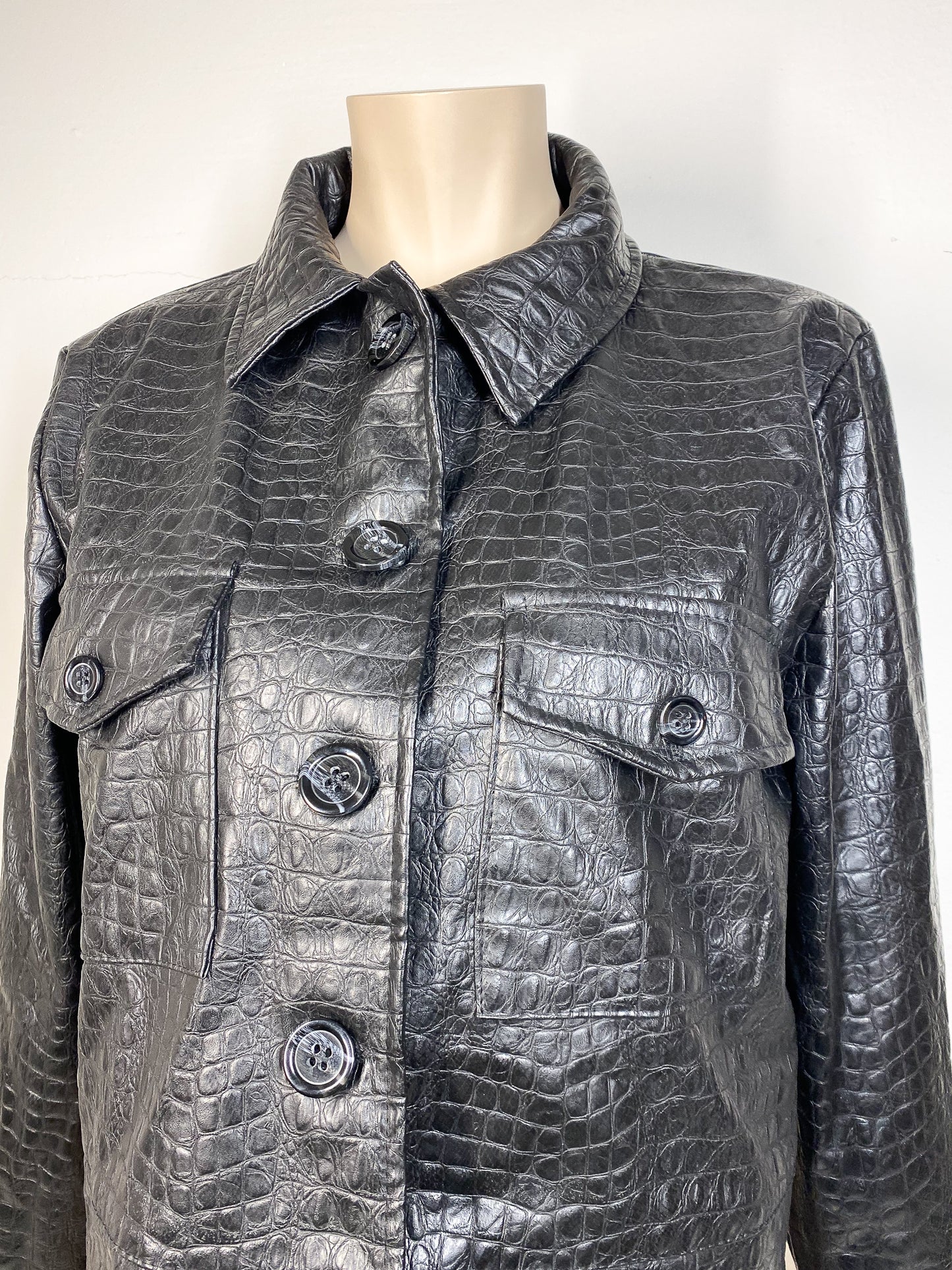 LIZZY - Black Snake Jacket — L