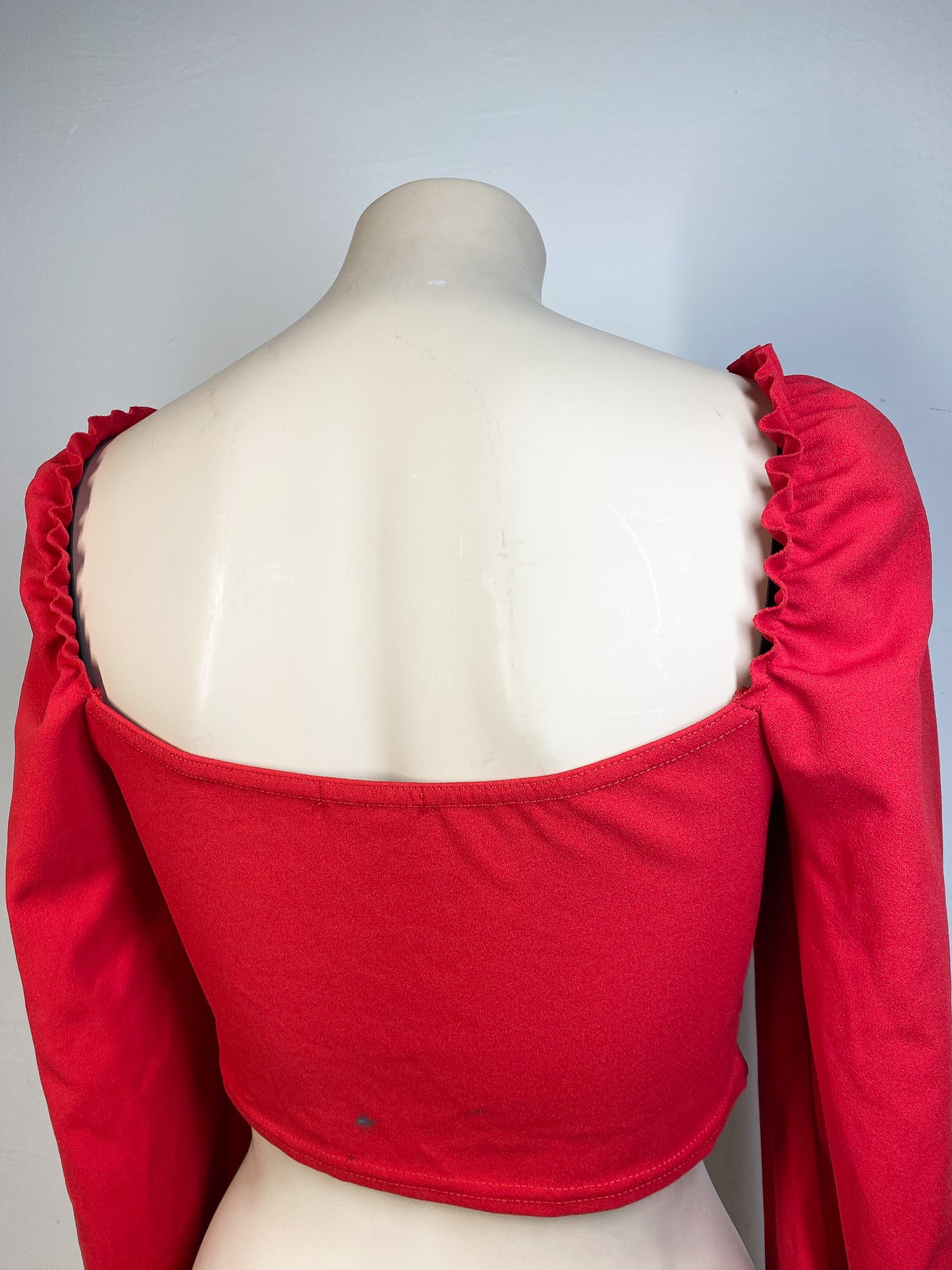 JOANN - Red wrap top — 38