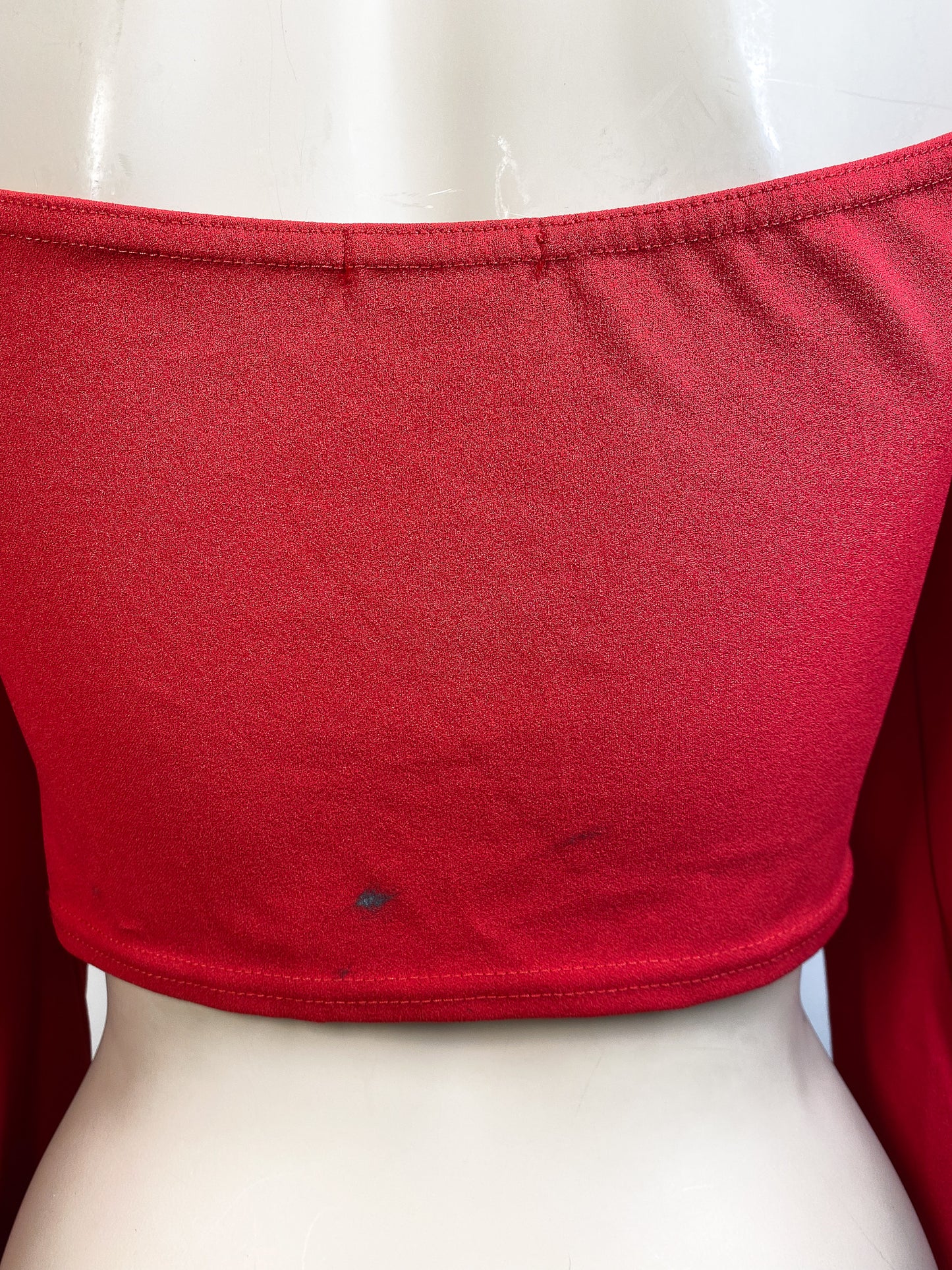 JOANN - Red wrap top — 38