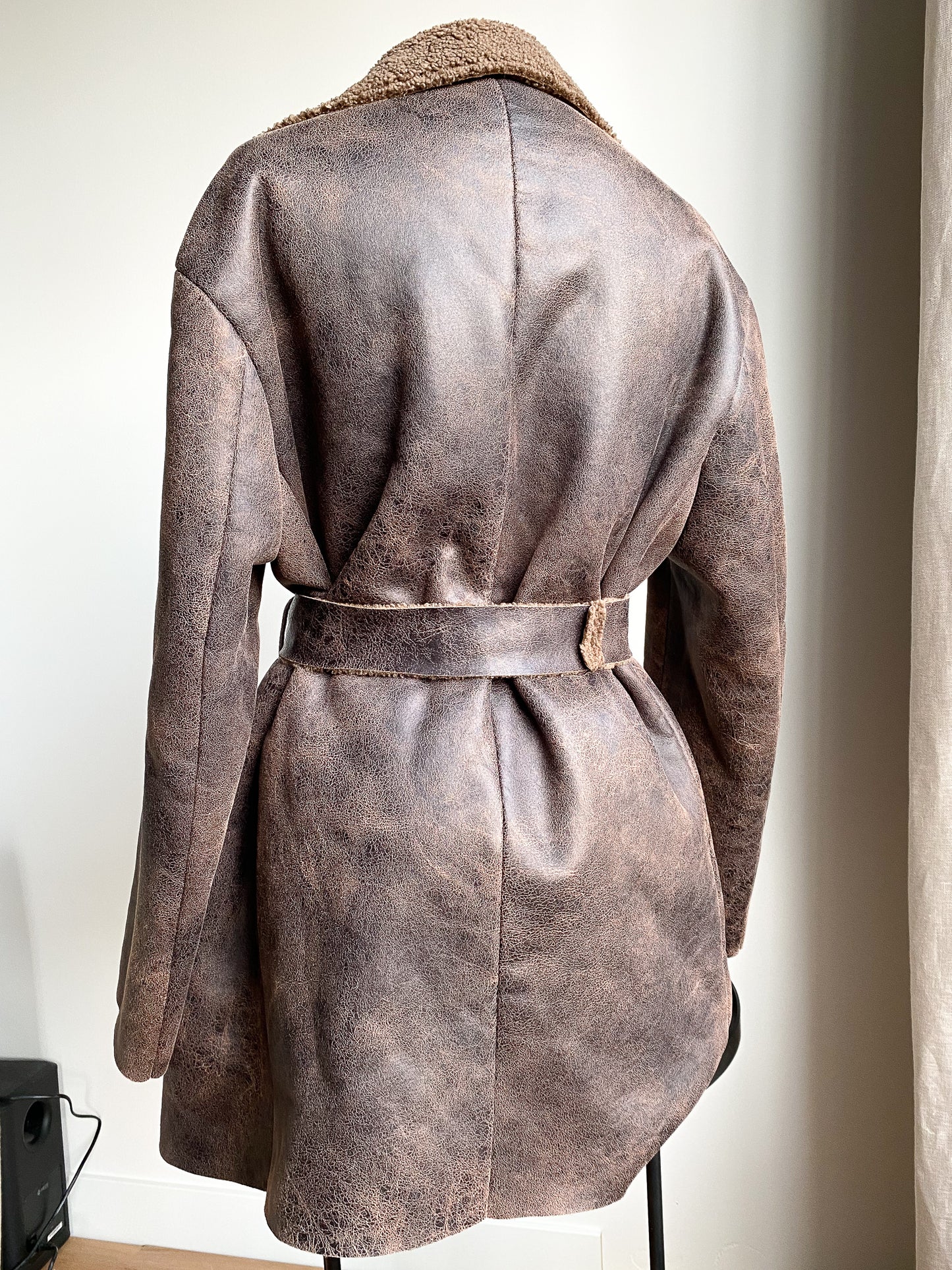 CHELSEY - Brown Teddy Coat | Lardini — 40