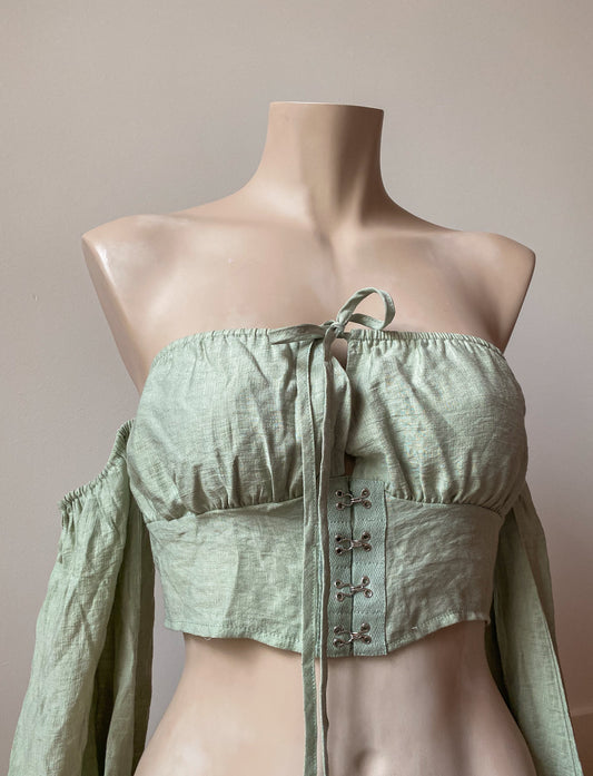 ISHA - Sage top — XS