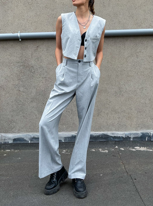 MARTHE - Grey Suit — M/L