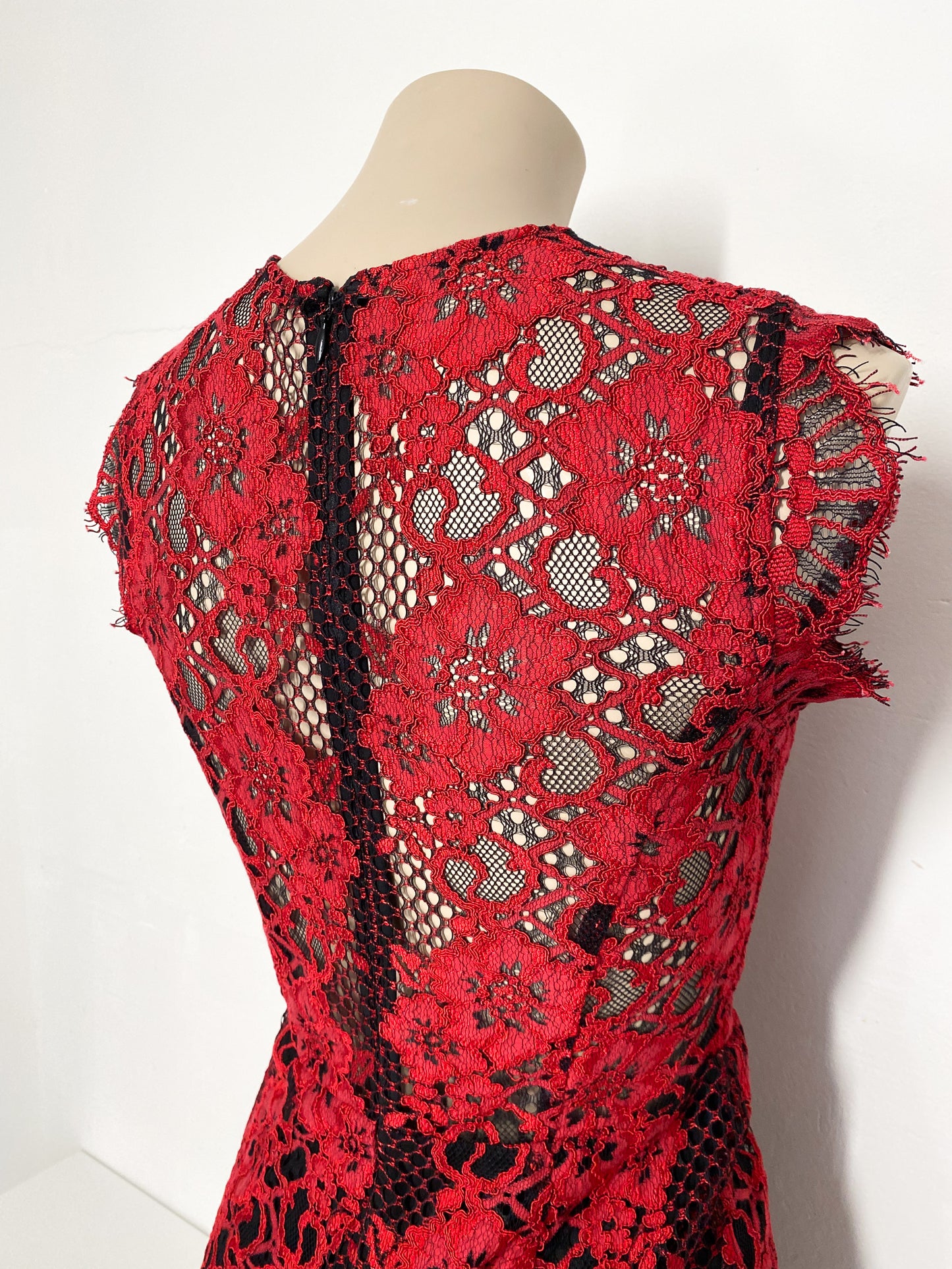 JOANN - Red Roses lace — M