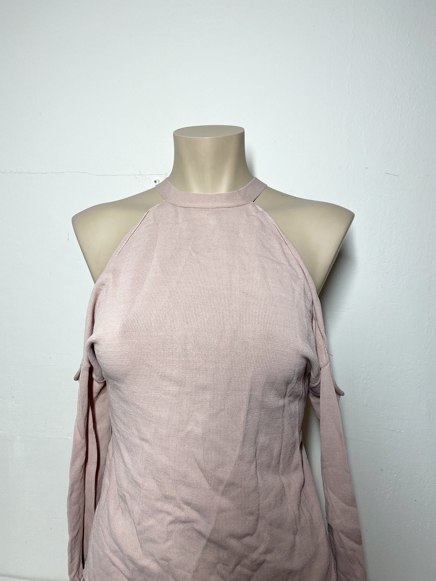 JOANN - Blush pink backless top — S