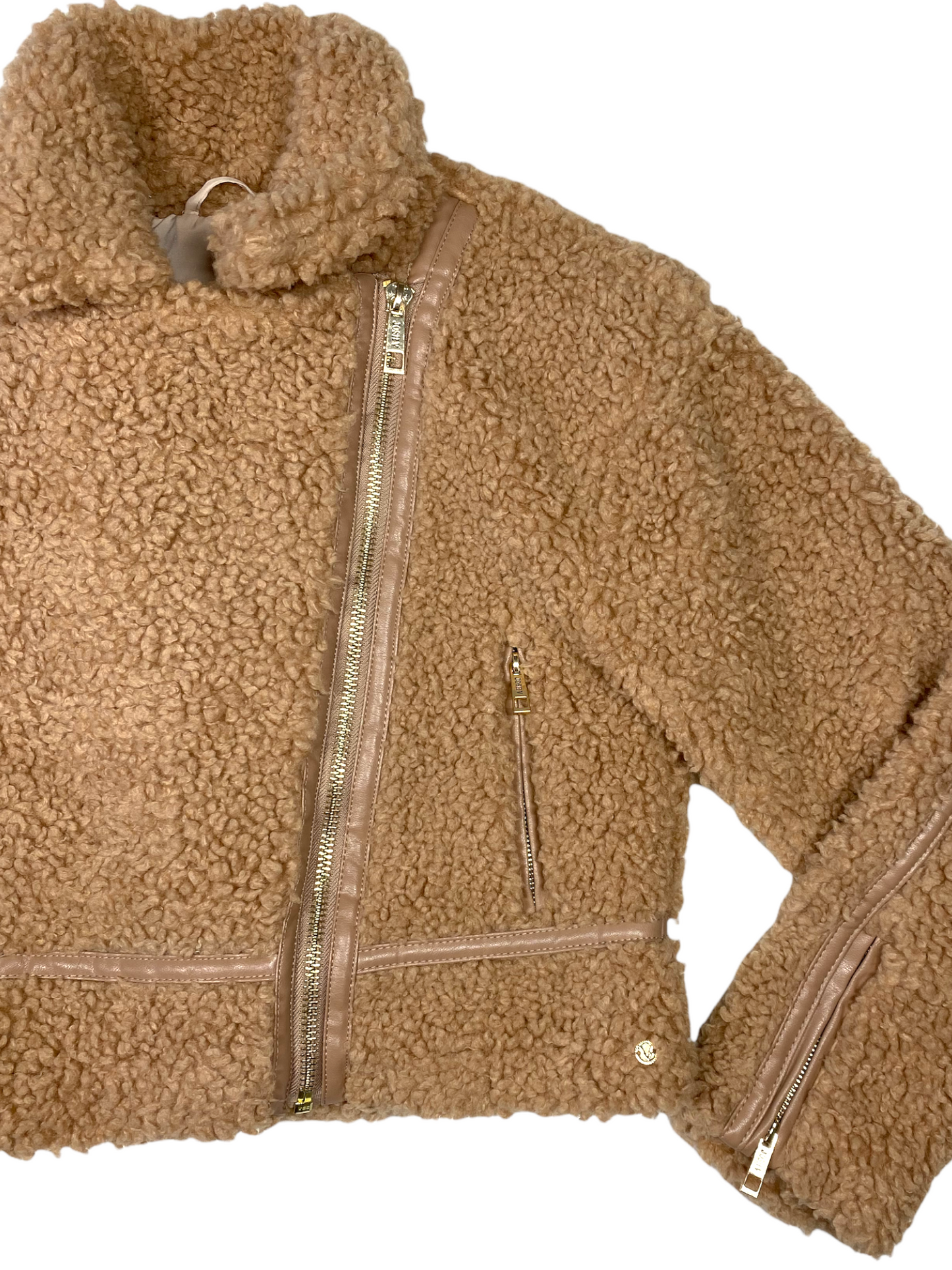 ISHA - Josh V Almond teddy coat — XS