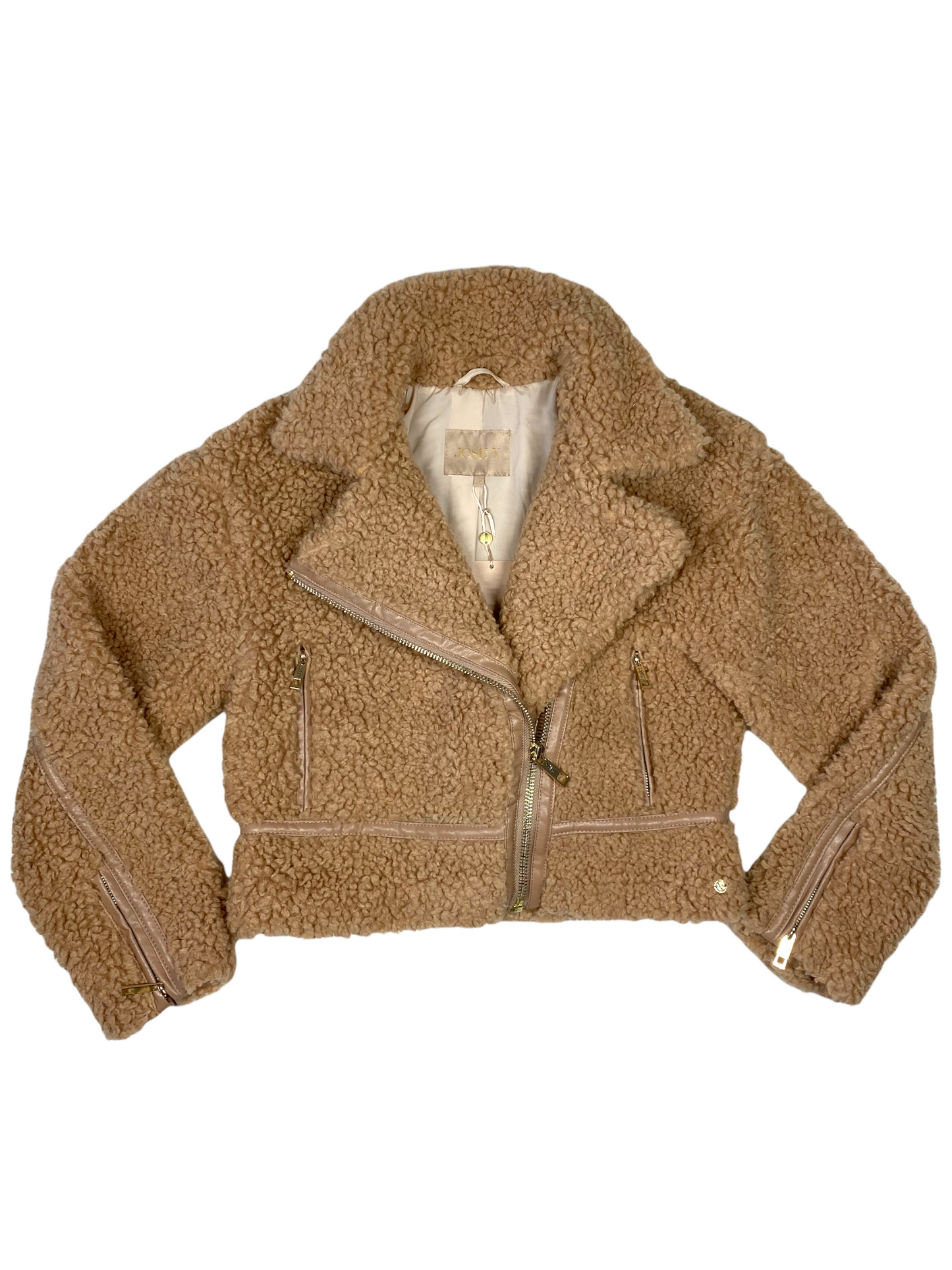 ISHA - Josh V Almond teddy coat — XS