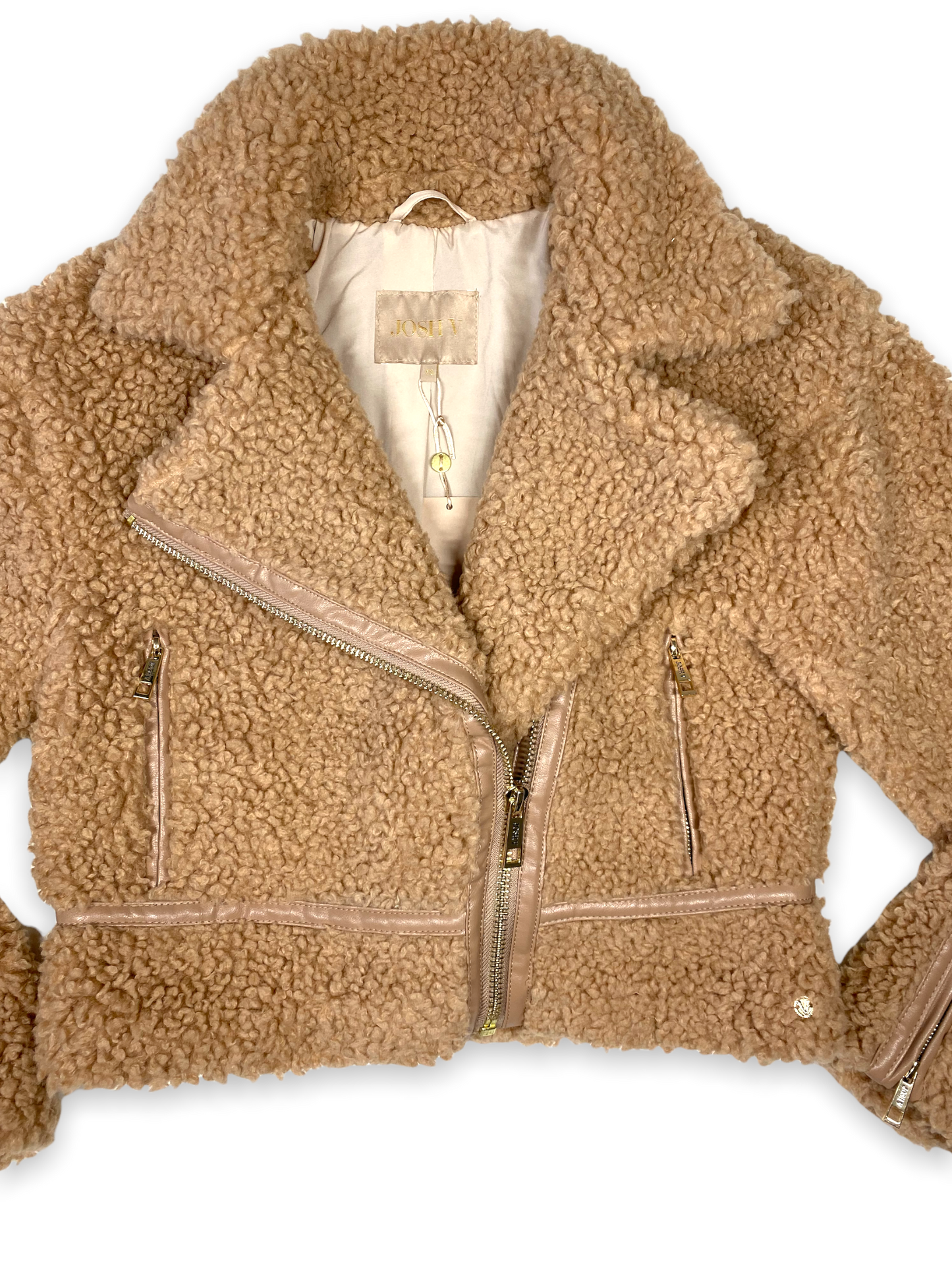 ISHA - Josh V Almond teddy coat — XS