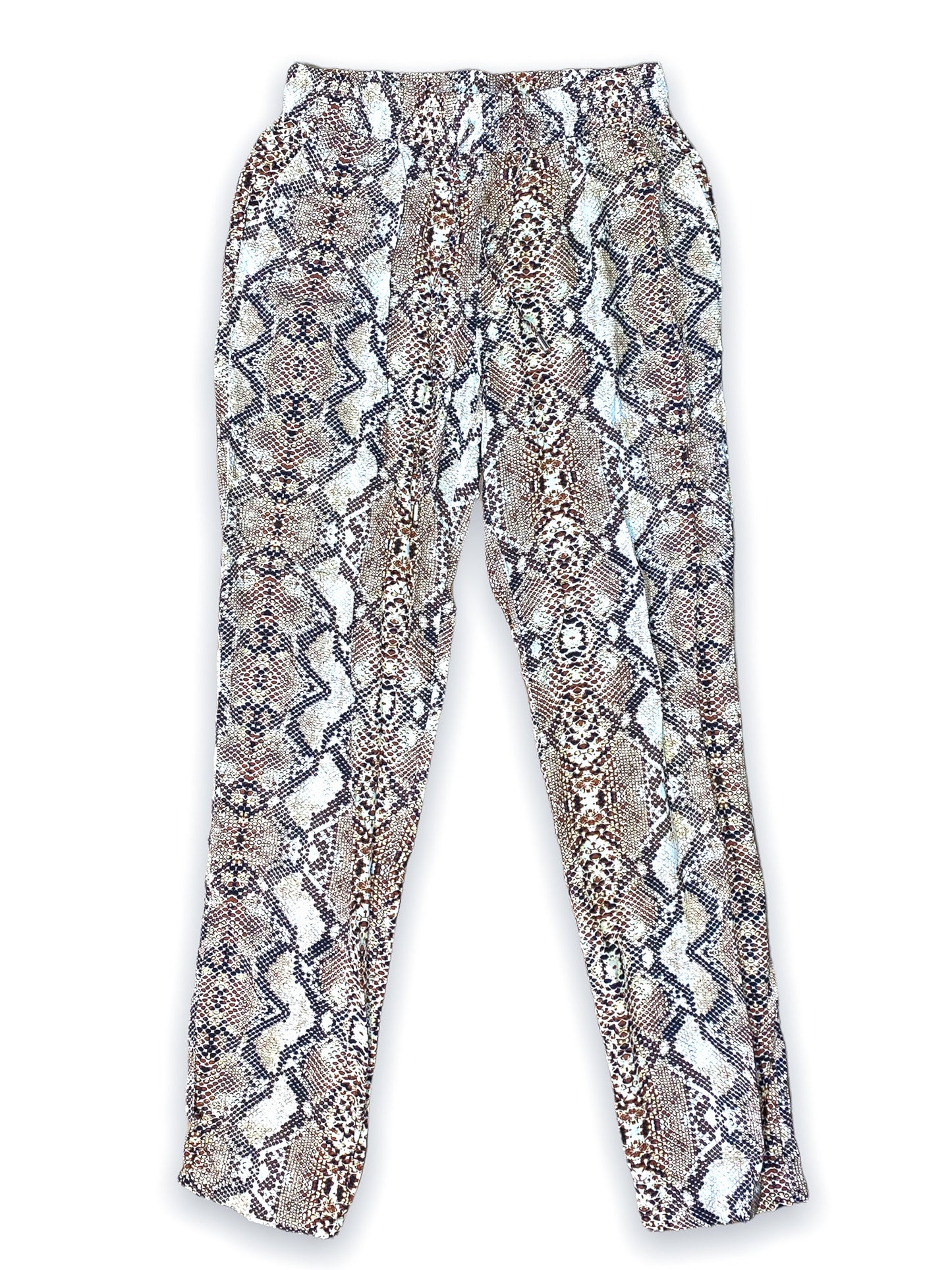 Snake print trousers — S