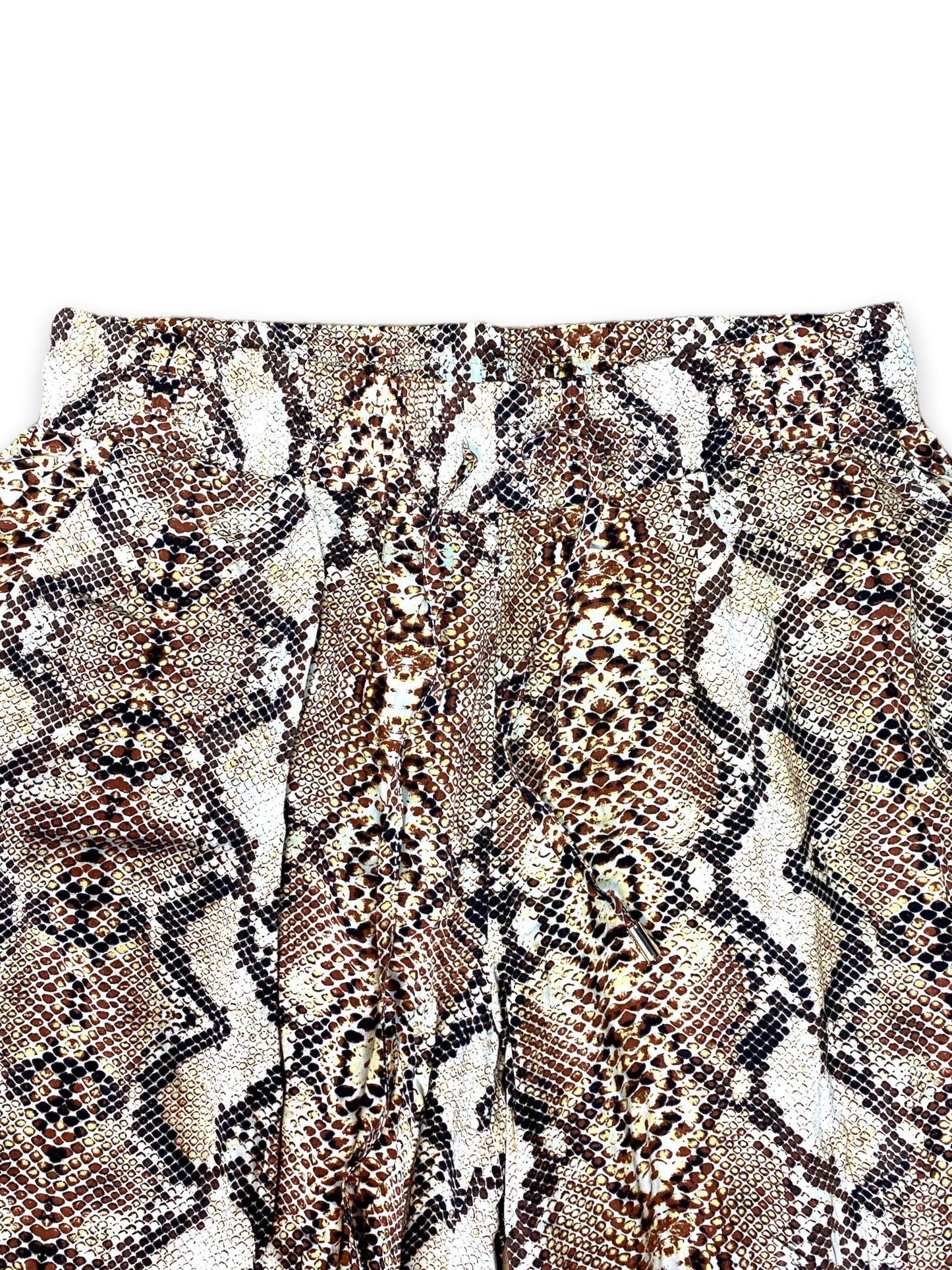 Snake print trousers — S