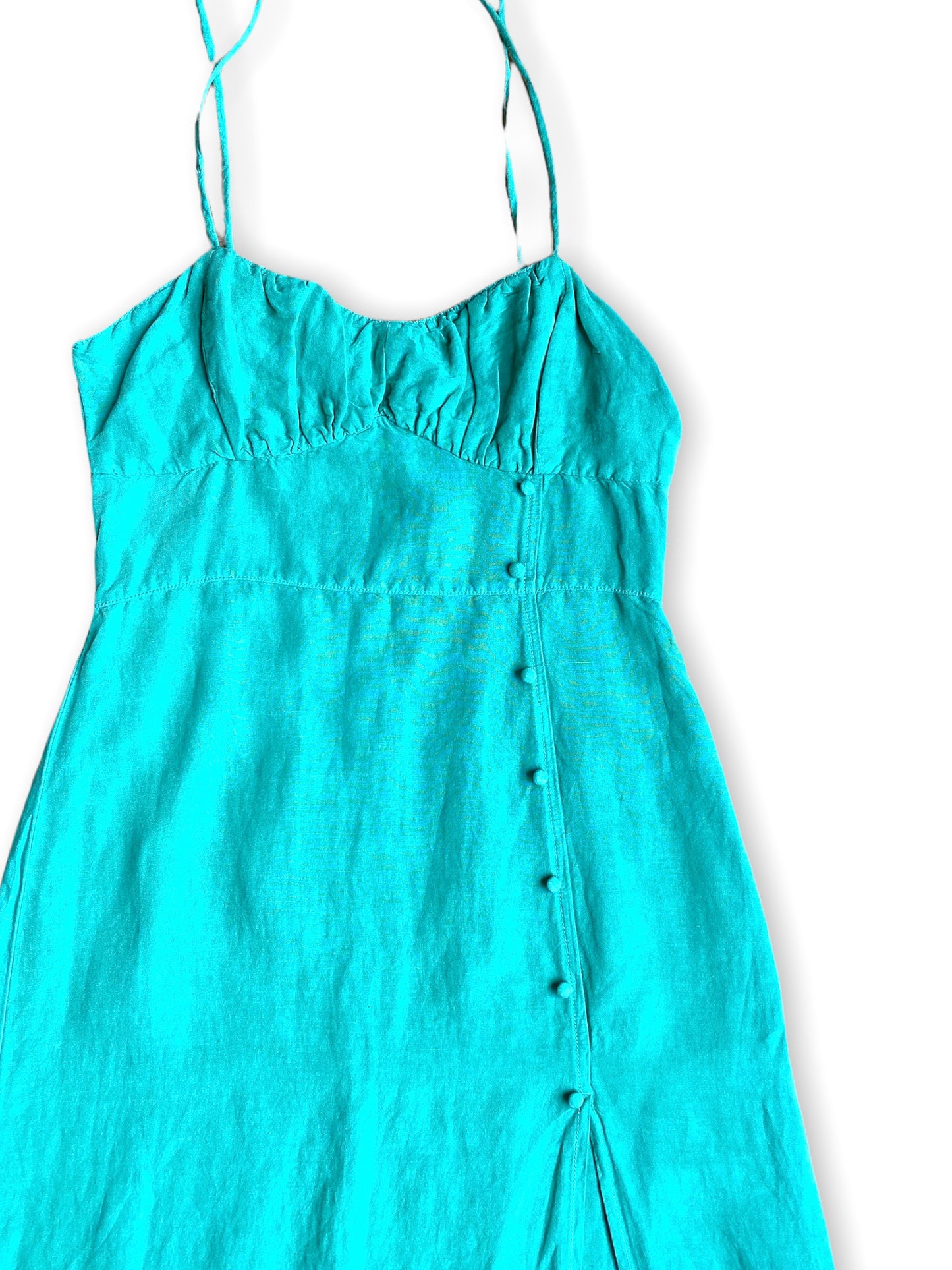 CECILIA - Green Summer Dress — S