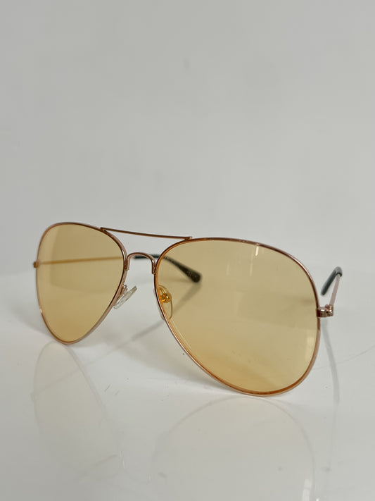 MARTHE - Vintage Yellow Sunglasses